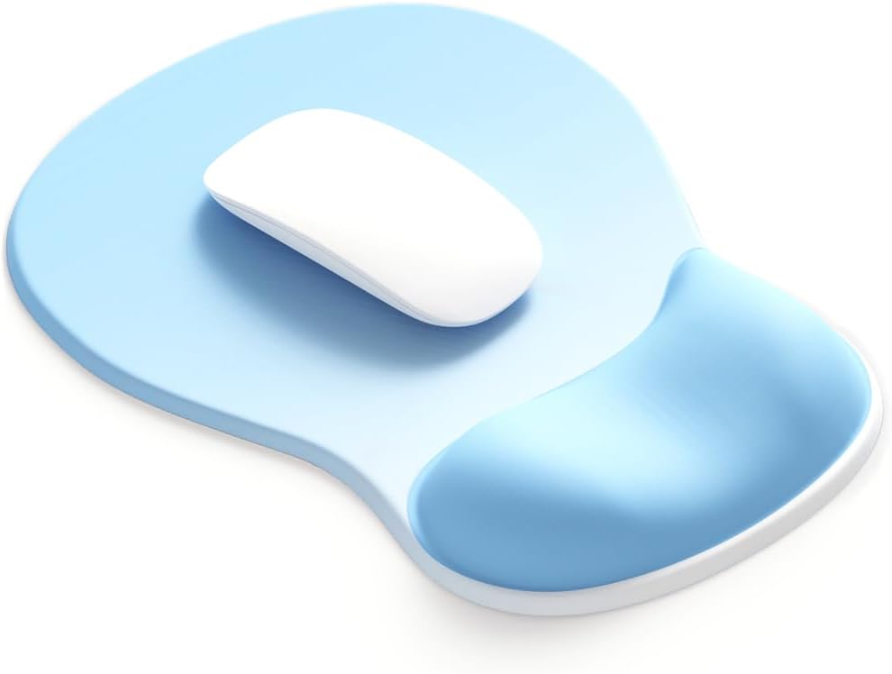 DEMON CHEST ErgoComfort Gel Wrist Rest Mouse Pad-Ergonomic Office Mousepad with Wrist Support-Non-Slip. Design Desk Accessories Mat for Home&Game Decor (02Pink Serenity)