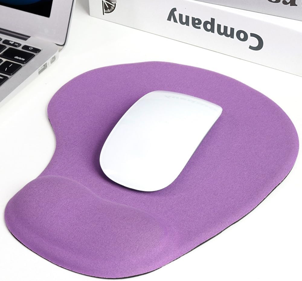 Ergonomic Mouse Pad with Wrist Rest. Gel Wrist Support Mousepad. Pain Relief Laptop Computer Mouse Pad. Non-Slip Mouse Pads for Office & Home (Black)