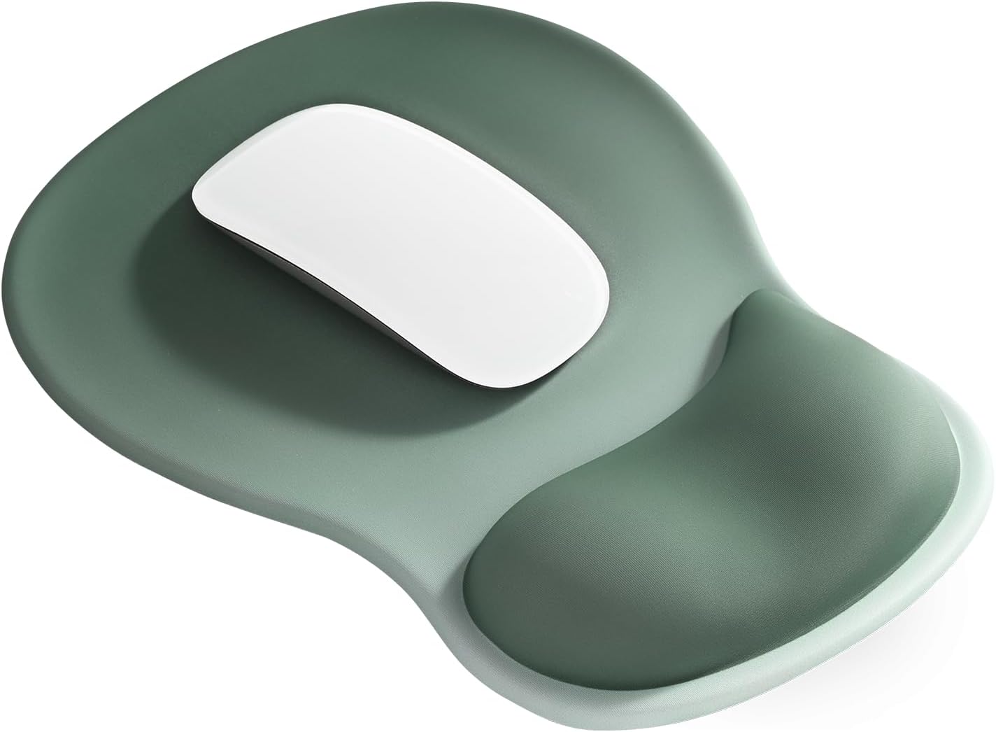 EooCoo Ergonomic Mouse Pad with Gel Wrist Rest Support Middle Concave Design. Relieve Wrist Pain Mousepad. Non-Slip Base for Laptop. Computer. Office Desk Accessories. Carpal Tunnel Syndrome