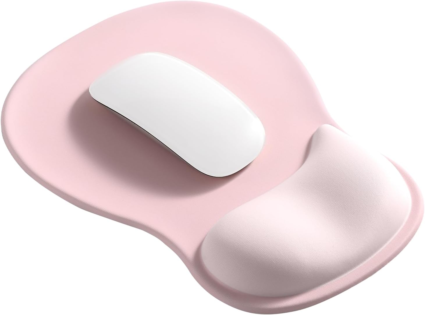 EooCoo Ergonomic Mouse Pad with Gel Wrist Rest Support Middle Concave Design. Relieve Wrist Pain Mousepad. Non-Slip Base for Laptop. Computer. Office Desk Accessories. Carpal Tunnel Syndrome