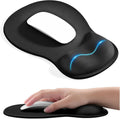 EooCoo Ergonomic Mouse Pad with Gel Wrist Rest Support Middle Concave Design. Relieve Wrist Pain Mousepad. Non-Slip Base for Laptop. Computer. Office Desk Accessories. Carpal Tunnel Syndrome