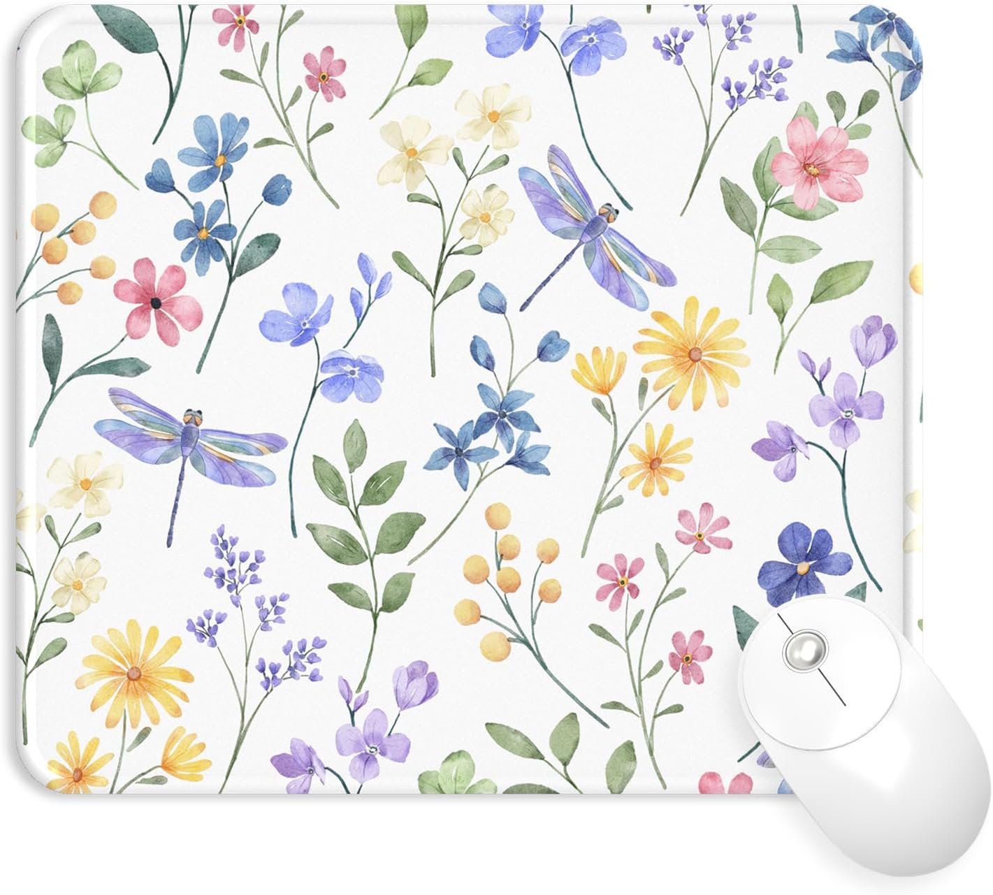 eulps Mouse Pad with Wrist Rest. Comfortable Computer Mousepad with Gel Wrist Support Smooth Surface and Non-Slip PU Base for Pain Relief. Laptop. Office & Home (Rose)