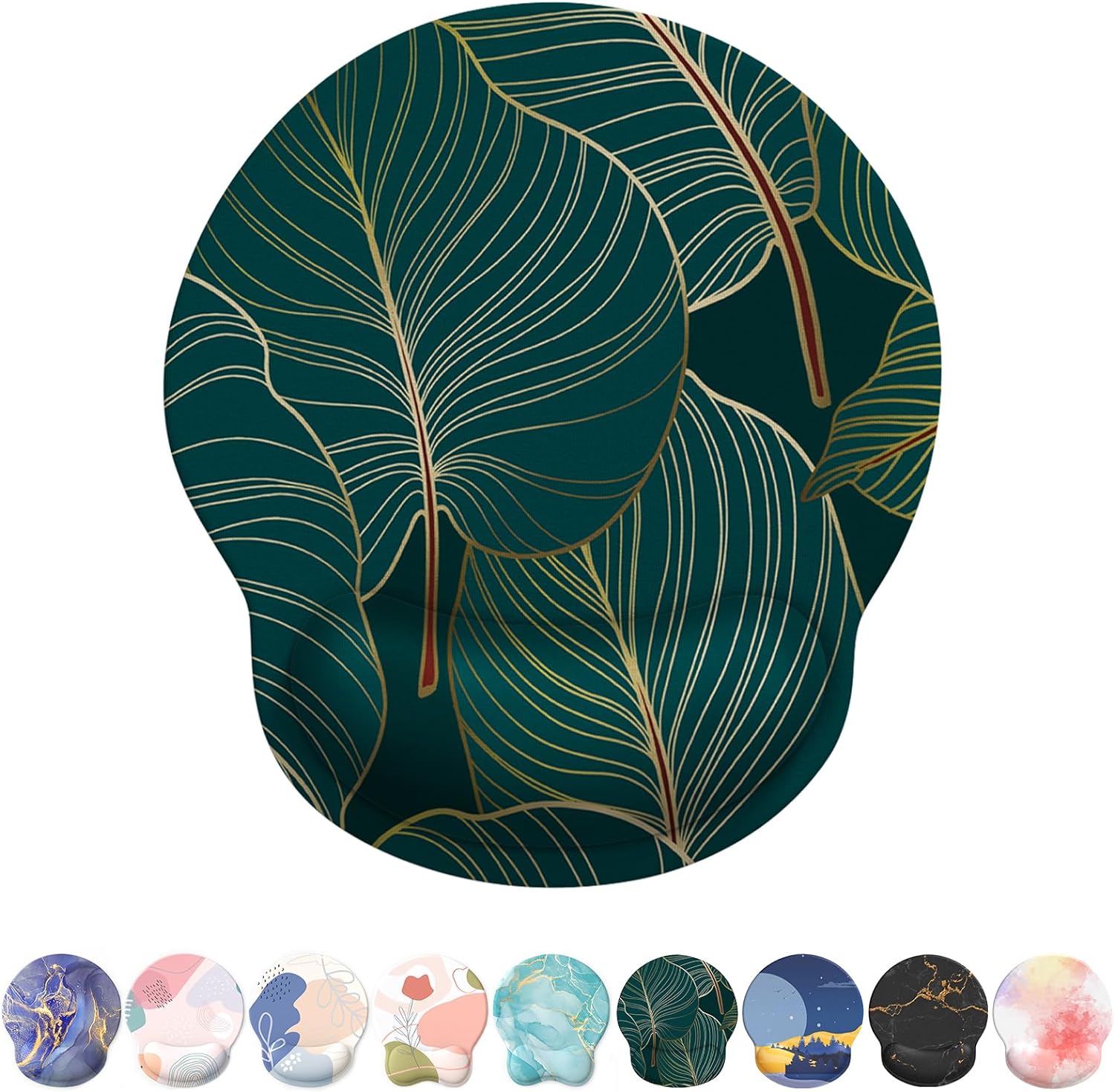 eulps Mouse Pad with Wrist Rest. Comfortable Computer Mousepad with Gel Wrist Support Smooth Surface and Non-Slip PU Base for Pain Relief. Laptop. Office & Home (Rose)